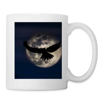 Goth Gothic Lover Shadow of a Bird of Prey - Mug - white - Right