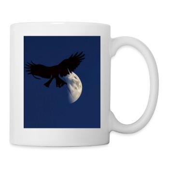 Goth Aesthetic Shadow of a Bird of Prey - Mug - white - Right