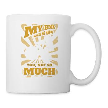 Mon BMX me rend heureux - Mug blanc - blanc - Droite