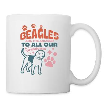 lustiger Beagle Spruch für Hundeliebhaber - Tasse - Weiß - Rechts