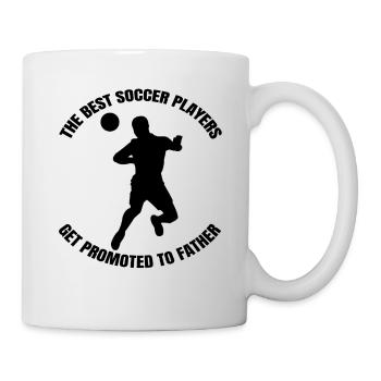 Père du football Joueur de football Entraîneur de football Papa - Mug blanc - blanc - Droite
