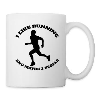 Entraînement de jogging fit jogging cardio running - Mug blanc - blanc - Droite