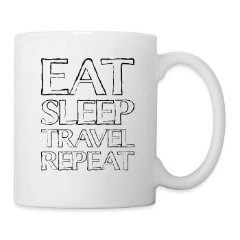 Eating Sleep Travel - Mug - white - Right