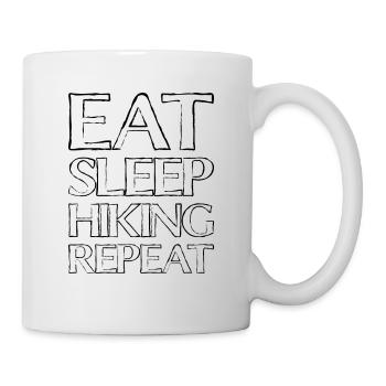 Manger Sleep Randonnée - Mug blanc - blanc - Droite