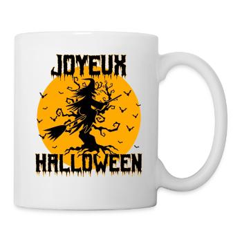 Joyeux Halloween humour | cadeau Halloween - Mug blanc - blanc - Droite