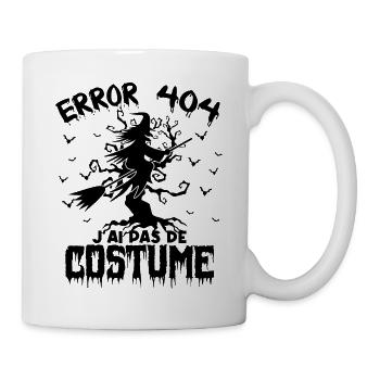 cadeau Halloween humour | error 404 Halloween - Mug blanc - blanc - Droite