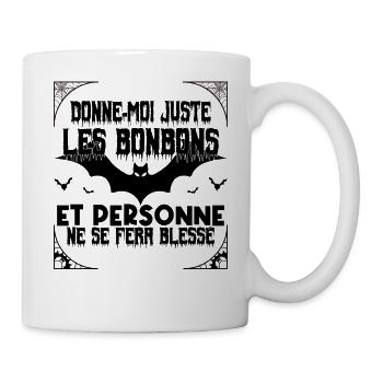 cadeau Halloween humour | Déguisement Halloween !! - Mug blanc - blanc - Droite