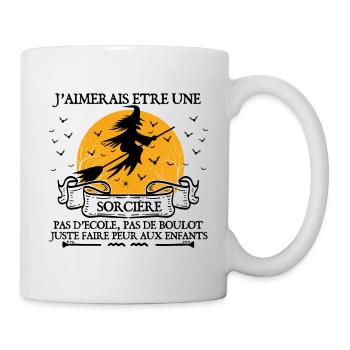 cadeau Halloween humour | Sorcière Halloween - Mug blanc - blanc - Droite
