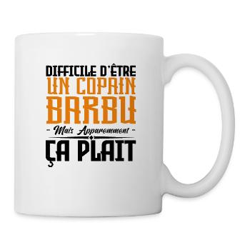 copain barbu, citations barbe, cadeau copain - Mug blanc - blanc - Droite