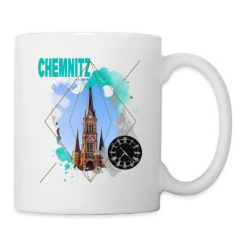 Chemnitz Germany City Skyline Vintage Retro - Mug - white - Right