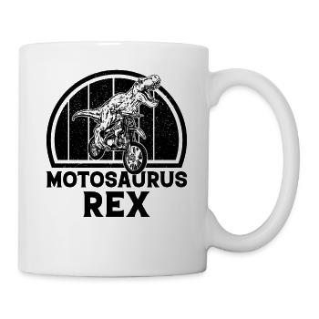 Dirt Bike MotoSaurus Motocross Dinosaur Dirtbike D - Mug - white - Right
