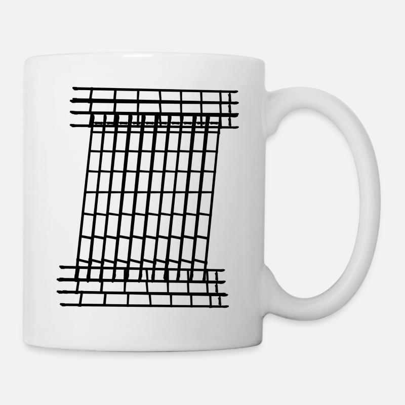 Colonne de tiret - Mug blanc - blanc