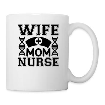 Wife Mom Nurse - Mug - white - Right
