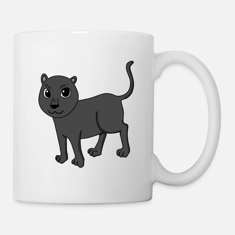 Schwarzer Panther - Tasse - Weiß
