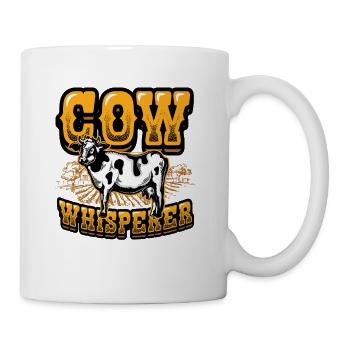 Cow whisperer, farmer. - Mug - white - Right