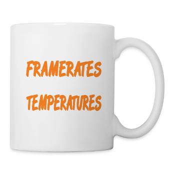 Que vos fréquences d’images soient élevées et que vos températures soient basses - Mug blanc - blanc - Droite
