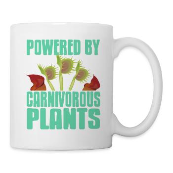 Powered By Carnivorous Plants Retro Vintage - Mug - white - Right