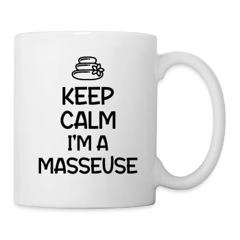 Massage , Masseur , Masseuse , Métier , Job - Mug blanc - blanc - Droite