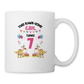 Parasaurolophus Design Dinosaur Birthday - Mug - white - Right