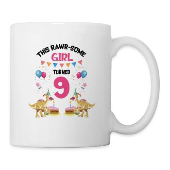 Parasaurolophus Girls Design Birthday Party - Mug - white - Right