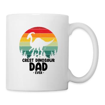 Crest Dinosaur Papa pour Parasaurolophus - Mug blanc - blanc - Droite