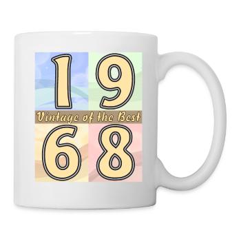 BIRTHDAY YEAR 1968 - Mug - white - Right