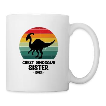 Paläontologie-Lehrer und Parasaurolophus Motif - Tasse - Weiß - Rechts