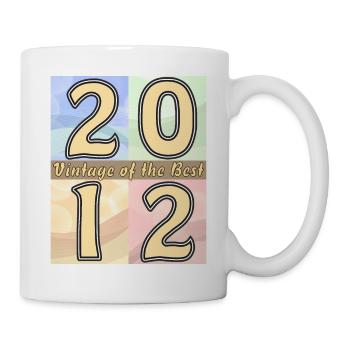 BIRTHDAY YEAR 2012 - Mug - white - Right