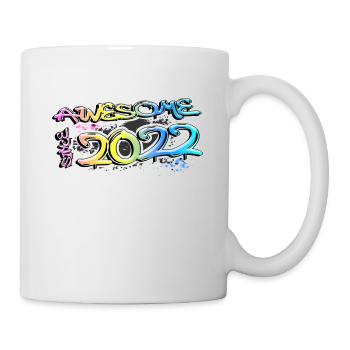 Awesome since 2022 Graffiti Motif - Mug - white - Right