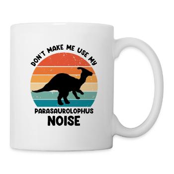 Paläontologie-Lehrer und Parasaurolophus Motif - Tasse - Weiß - Rechts