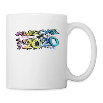 Awesome since 2020 Graffiti Motiv - Tasse - Weiß - Rechts