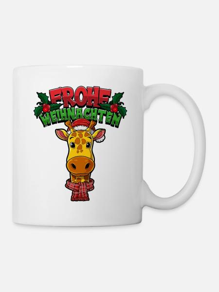 Frohe Weihnachten - Tasse - Weiß