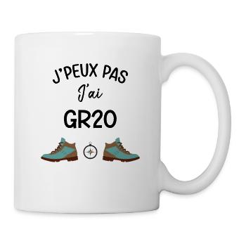 J'peux pas j'ai GR20 - Mug blanc - blanc - Droite