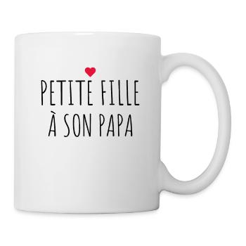 Petite fille à son Papa , Naissance , Enfant - Mug blanc - blanc - Droite