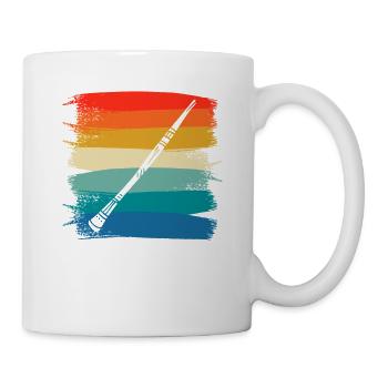 Retro Vintage Classic Didgeridoo Player Instrument - Mug blanc - blanc - Droite