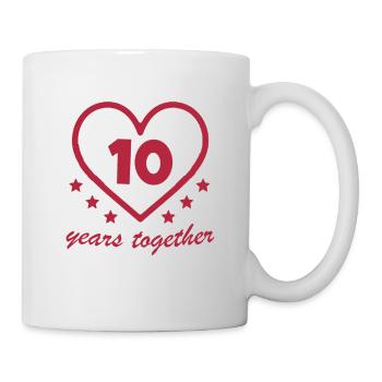 10 , Birthday , Wedding , Marriage , Love , Wife - Mug blanc - blanc - Droite