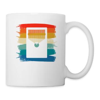Retro Vintage Classic Kalimba Player Instrument - Tasse - Weiß - Rechts