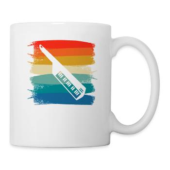 Retro Vintage Classic Keytar Player Instrument - Mug - white - Right