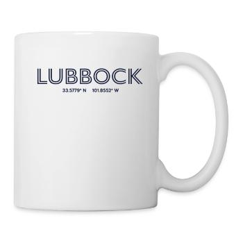 USA City Coordinates - Lubbock - Mug - white - Right