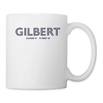 USA City Coordinates - Gilbert - Mug - white - Right