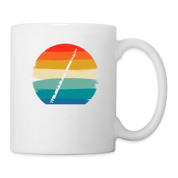 Retro Vintage Classic Irish Flute Player Instruments - Mug - white - Right