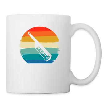 Retro Vintage Classic Keytar Player Instrument - Mug - white - Right