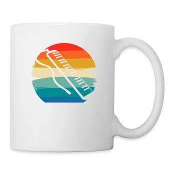 Retro Vintage Classic Melodica Player Instrument - Mug blanc - blanc - Droite