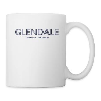 Coordonnées de la ville des États-Unis - Glendale - Mug blanc - blanc - Droite
