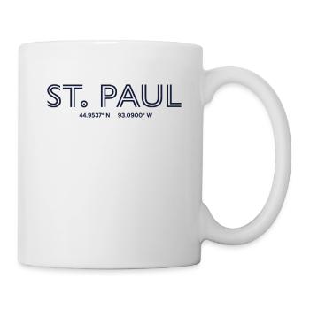 Coordonnées de la ville des États-Unis - St. Paul - Mug blanc - blanc - Droite