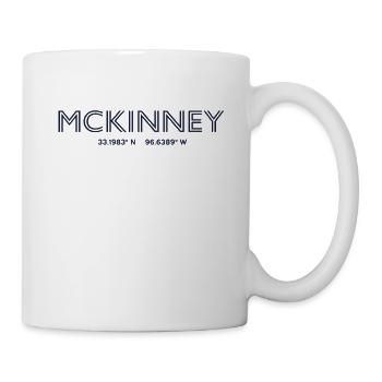 USA Stadt Koordinaten - McKinney - Tasse - Weiß - Rechts