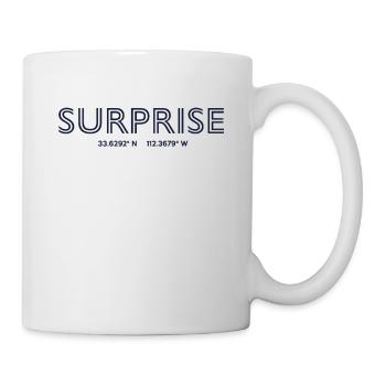 USA Stadt Koordinaten - Surprise - Tasse - Weiß - Rechts