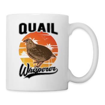Cadeau d’éleveur de cailles Chuchoteur de caille - Mug blanc - blanc - Droite