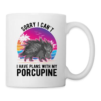 Porc-épic Cadeau Porc-épic - Mug blanc - blanc - Droite