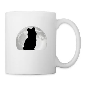 Quokka Moon Kangourou à queue courte - Mug blanc - blanc - Droite